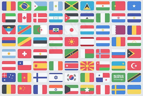 100个世界各国国旗图标下载 100个世界各国国旗图标下载