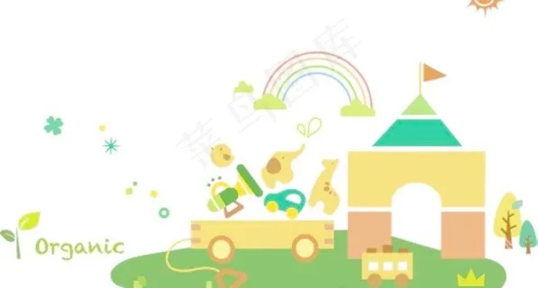 草地梦幻背景图片