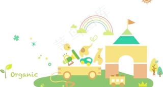 草地梦幻背景图片