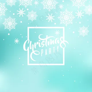 圣诞节雪花背景设计