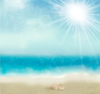 夏季海滩背景图片