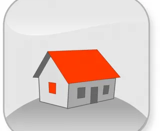 简单的房子矢量图像