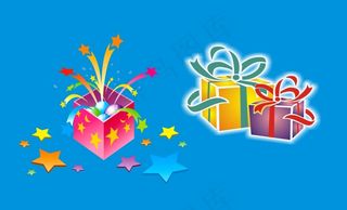 精美礼物盒矢量素材免费下载 包装