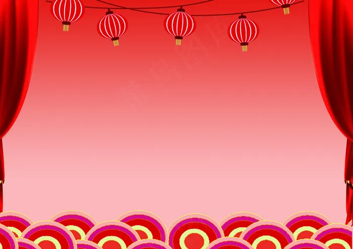 2018喜庆红色新年小报恭贺新春手...