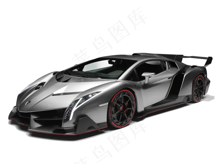 黑色的兰博基尼免抠png透明图层素材