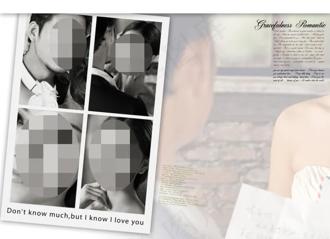 婚纱素材素材下载psd模版下载