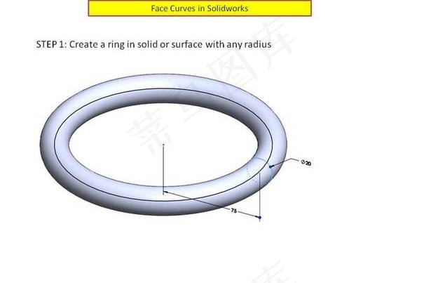 在SolidWorks教程面曲线