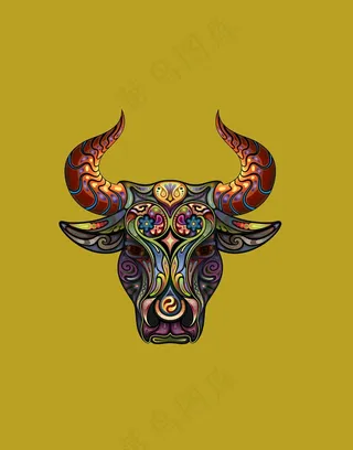 牛头插画