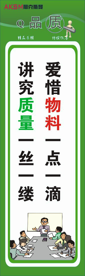 品质管理挂牌6cdr矢量模版下载