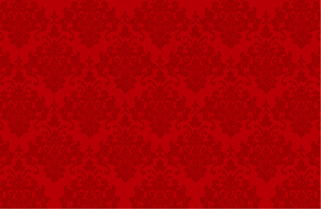 红色欧式花纹背景矢量素材