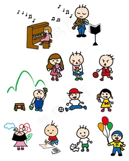 手繪可愛兒童 手繪可愛兒童