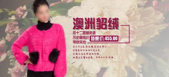 貂绒海报图片psd模版下载
