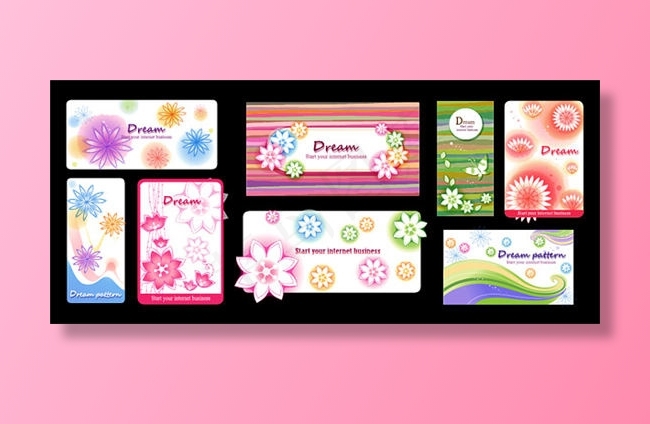 花纹底板边框矢量素材