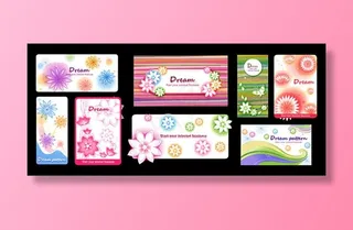 花纹底板边框矢量素材