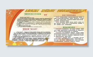 安全发展板报图片