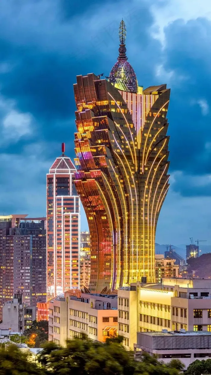 现代化城市特色建筑高清摄影图片