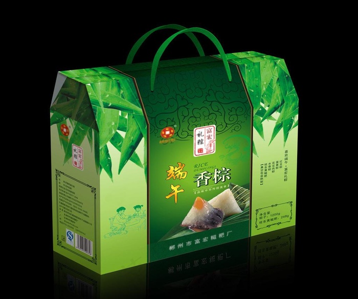 香粽包装（展开图）图片