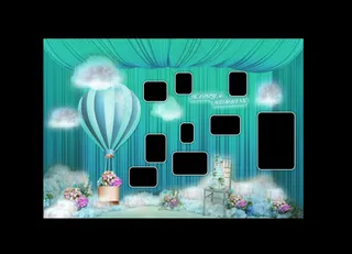 形象墙 婚礼背景素材装饰 喜庆庆典