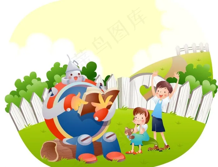快乐学生图片ai矢量模版下载