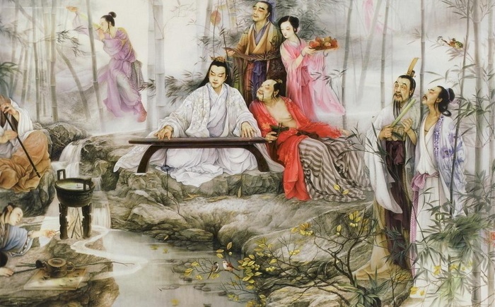 竹林七贤图片
