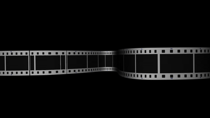 滚动薄膜条2透明Alpha通道环运...