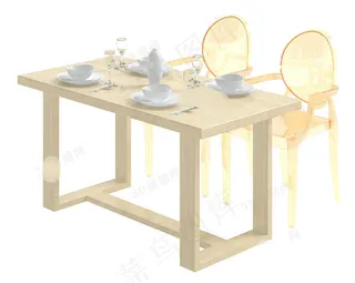 新古典餐桌模板下载