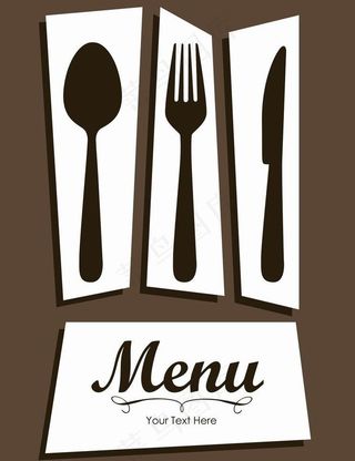 西餐厅菜单封面图片