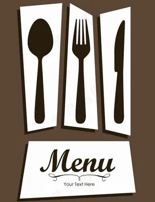 西餐厅菜单封面图片