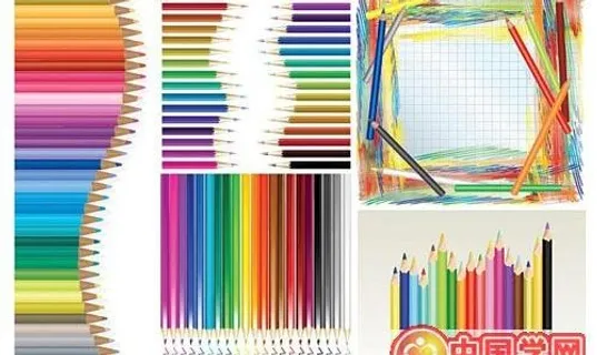 彩色铅笔矢量素材 彩色铅笔矢量素材