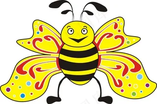 可爱卡通蜜蜂素材免费下载