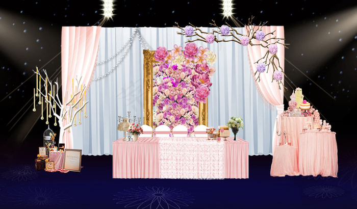 婚礼展示区(4335X1949(DPI:150))psd模版下载
