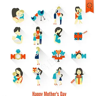 母亲节图标