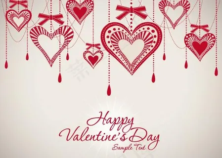 情人节背景矢量素材五