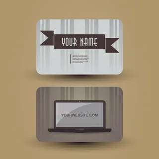 个性创意横版名片矢量素材