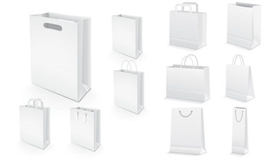 手提购物袋矢量素材