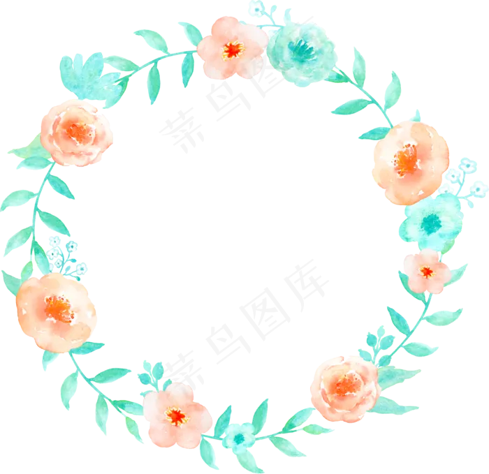 清新水彩植物花卉PNG免扣花朵下载(2118X2055)