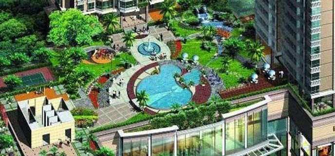 某小区入口鸟瞰图 某小区入口鸟瞰图