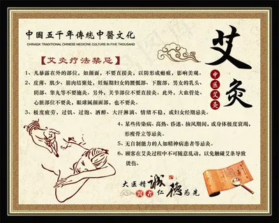 艾灸中医养生展板免费下载 艾灸中医养生展板免费下载