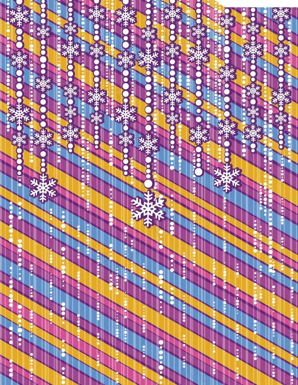 两款可爱圣诞节壁纸矢量素材eps,ai矢量模版下载