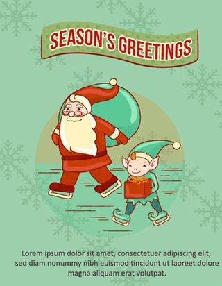 圣诞背景 圣诞节插画图片