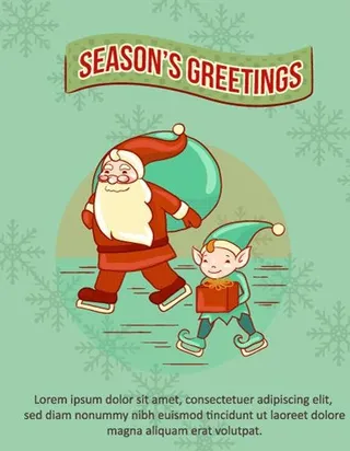 圣诞背景 圣诞节插画图片