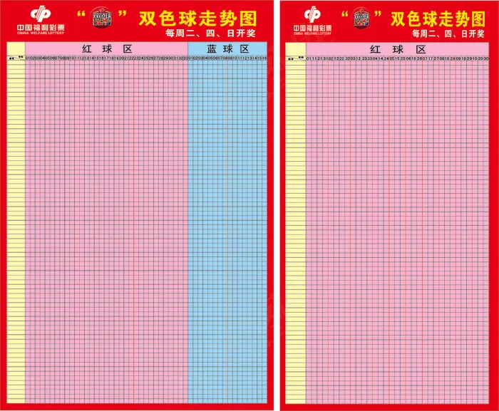 福利彩票双色球走势图cdr矢量模版下载