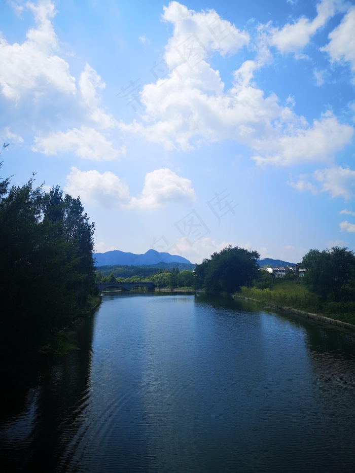 蓝色 风景 清新 风光 摄影