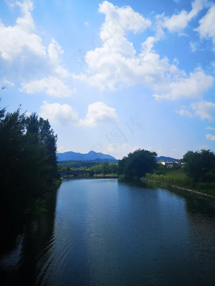 蓝色 风景 清新 风光 摄影