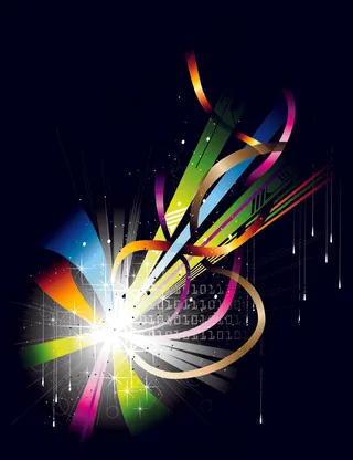 2款潮流炫光矢量素材