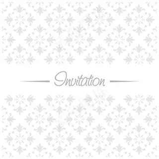 有花卉背景的婚礼邀请