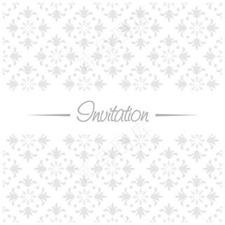 有花卉背景的婚礼邀请