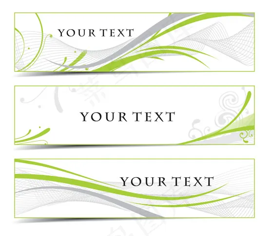 简洁时尚横幅eps,ai矢量模版下载