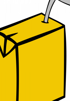 矢量绘图的果汁盒