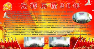 光辉历程宣传栏